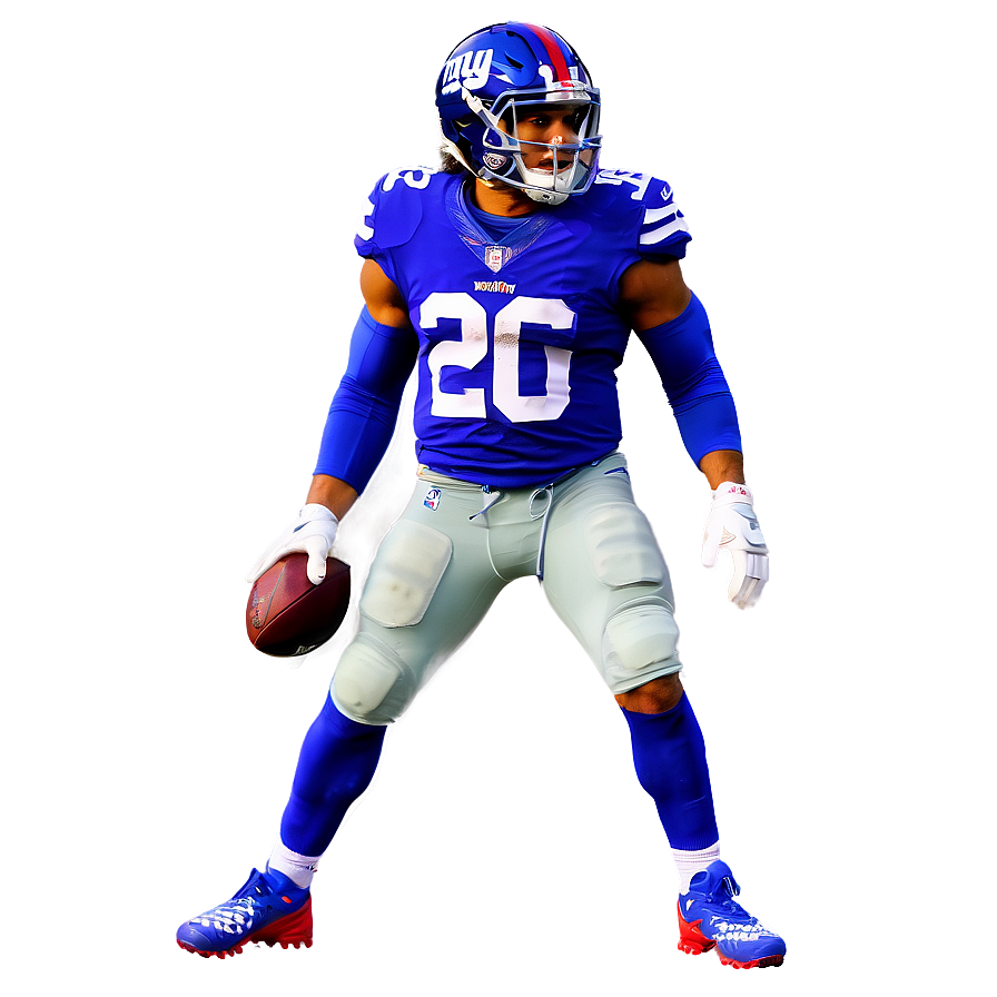 Saquon Barkley Ny Giants Uniform Png Jgm