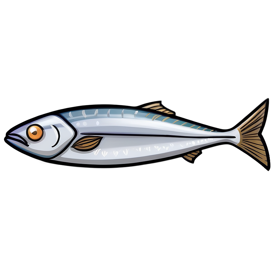 Sardine Cartoon Character Png 35