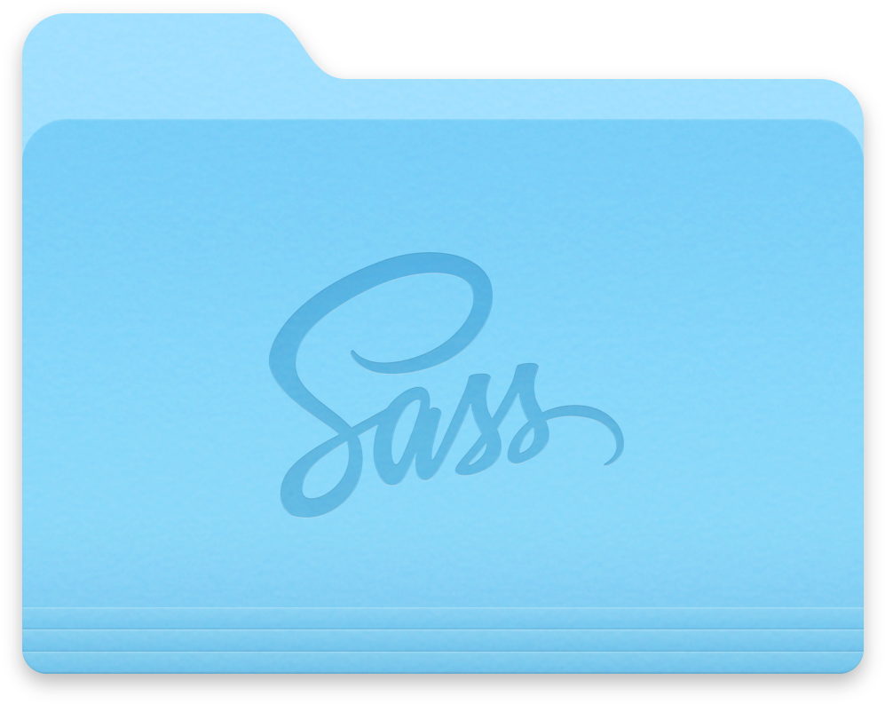 Sass Logo Blue Folder