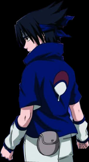 Sasuke Uchiha Blue Outfit Profile