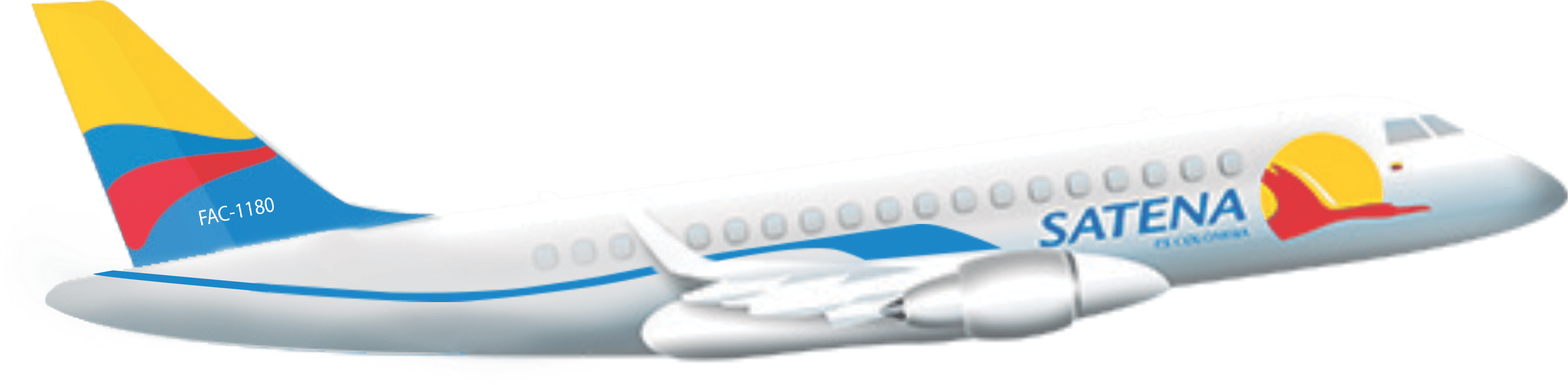 Satena Airlines Aircraft Side View