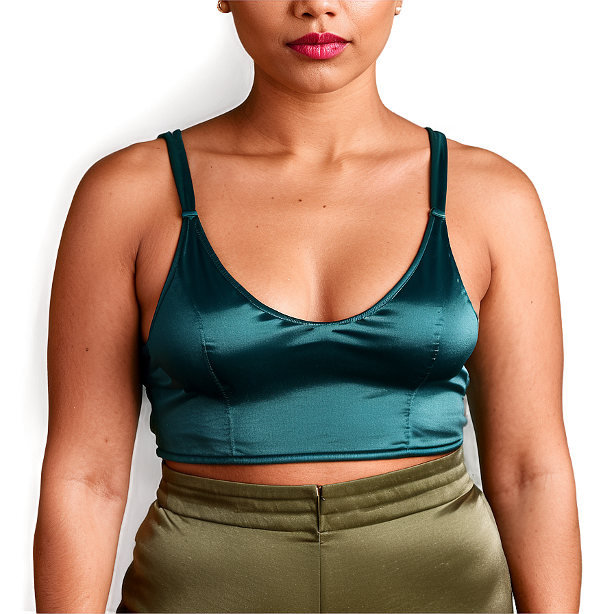 Satin Crop Top Png Sqp71