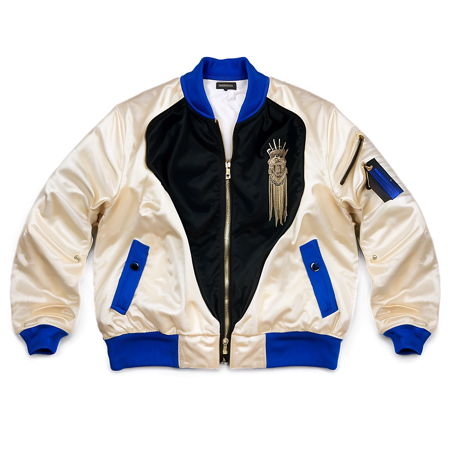 Satin Finish Bomber Jacket Png 06282024