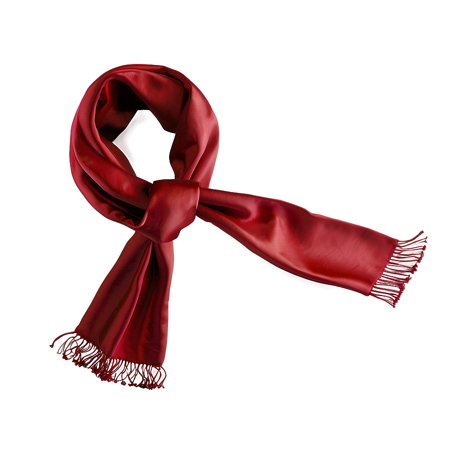 Satin Red Scarf Png Xpb