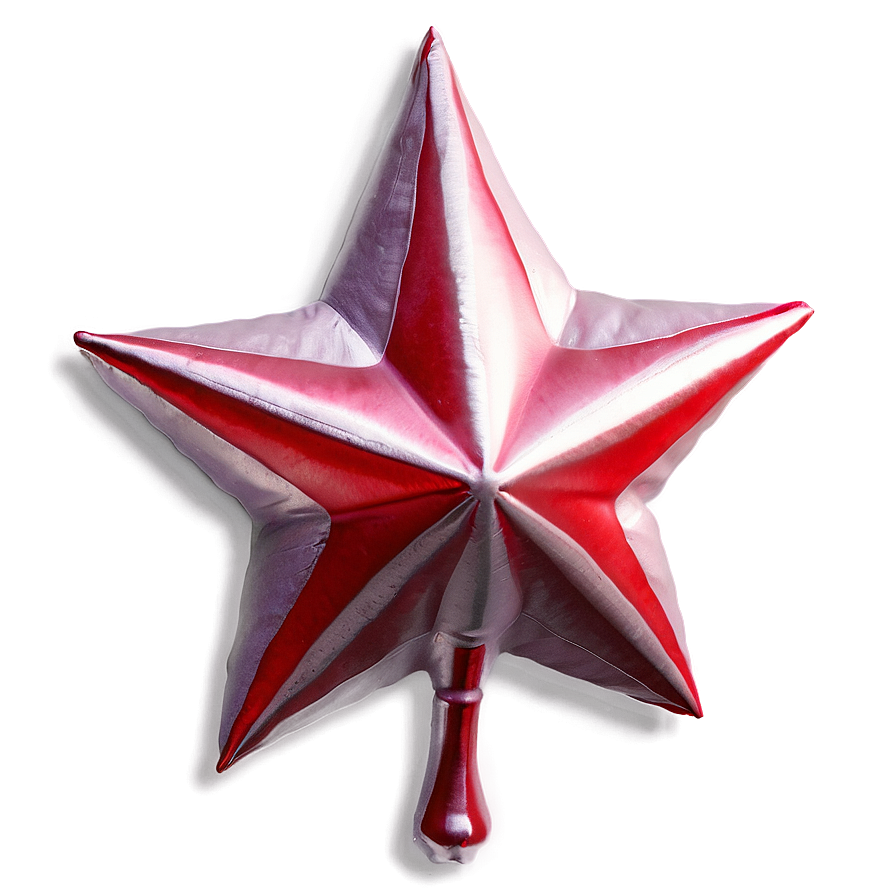 Satin Red Star Png Cpb36