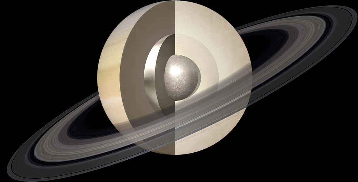 Saturn Planet Rings Composite Image