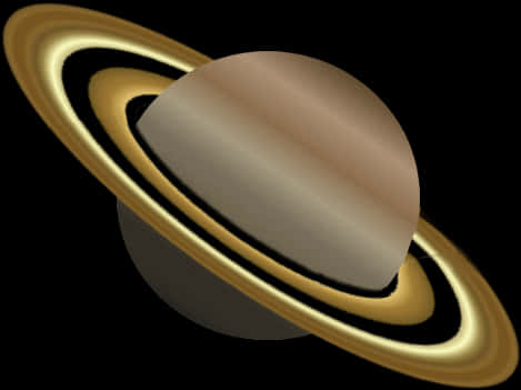 Saturn Planet Rings Illustration