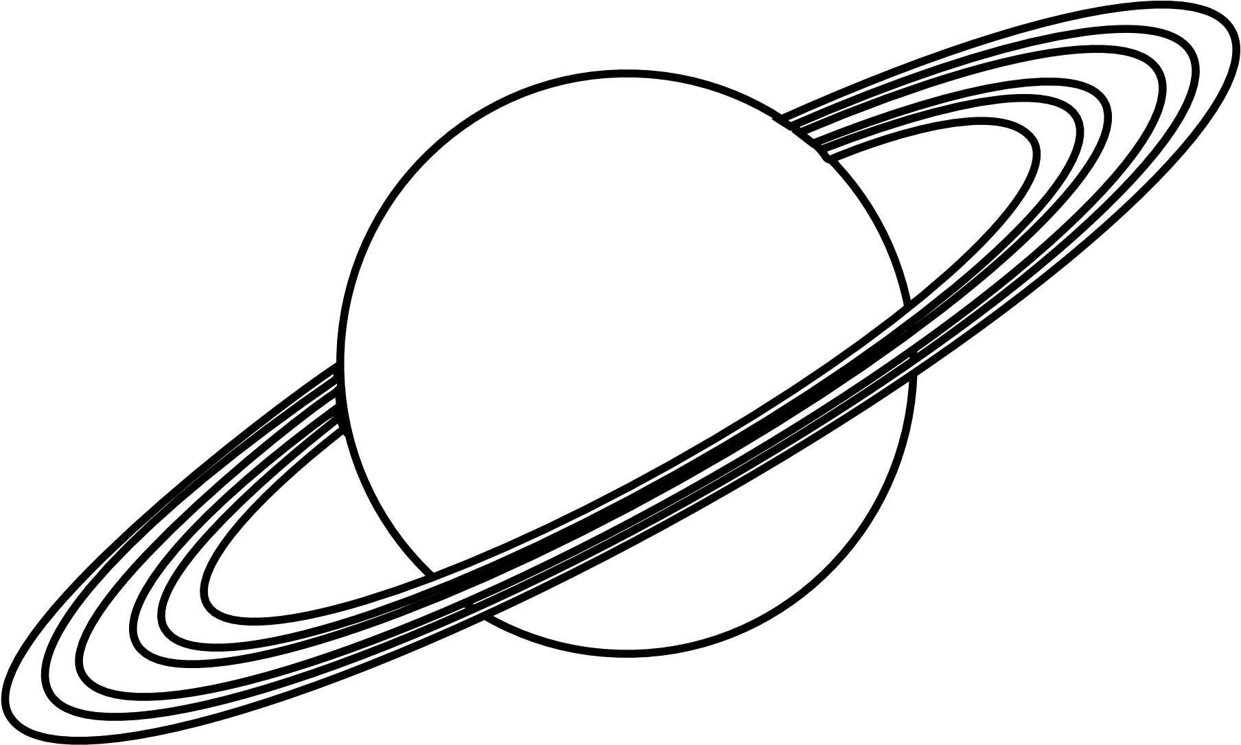 Saturn Planet Vector Illustration