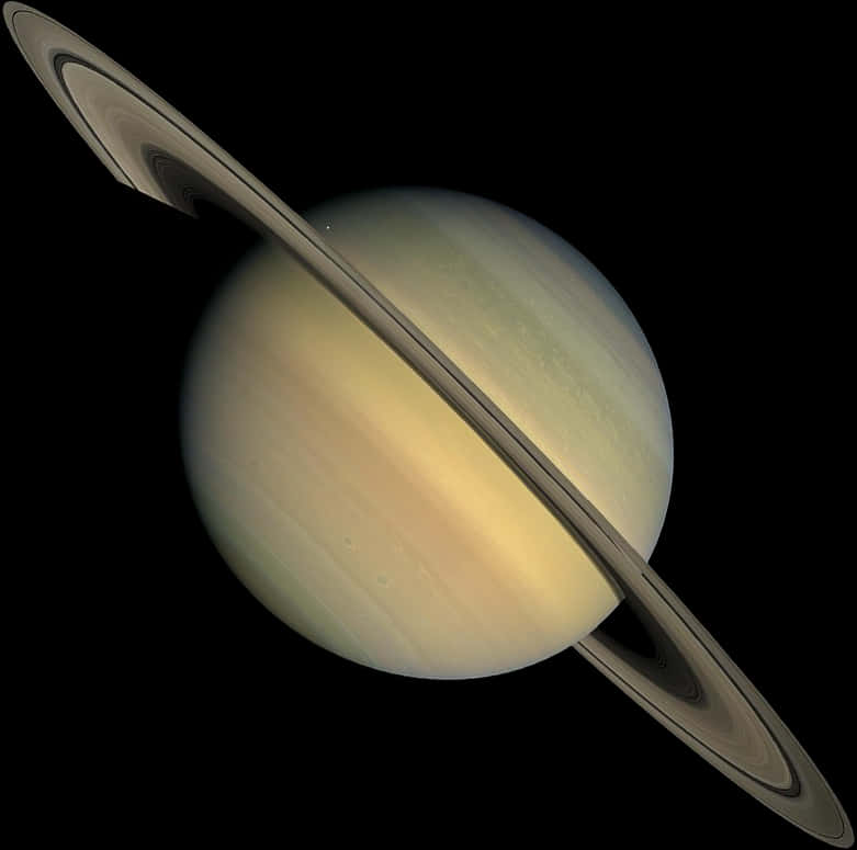 Saturn Ringed Planet Space View
