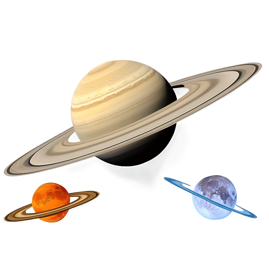 Saturn With Moons Png 20