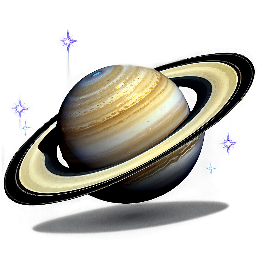 Saturn With Stars Png Fcs