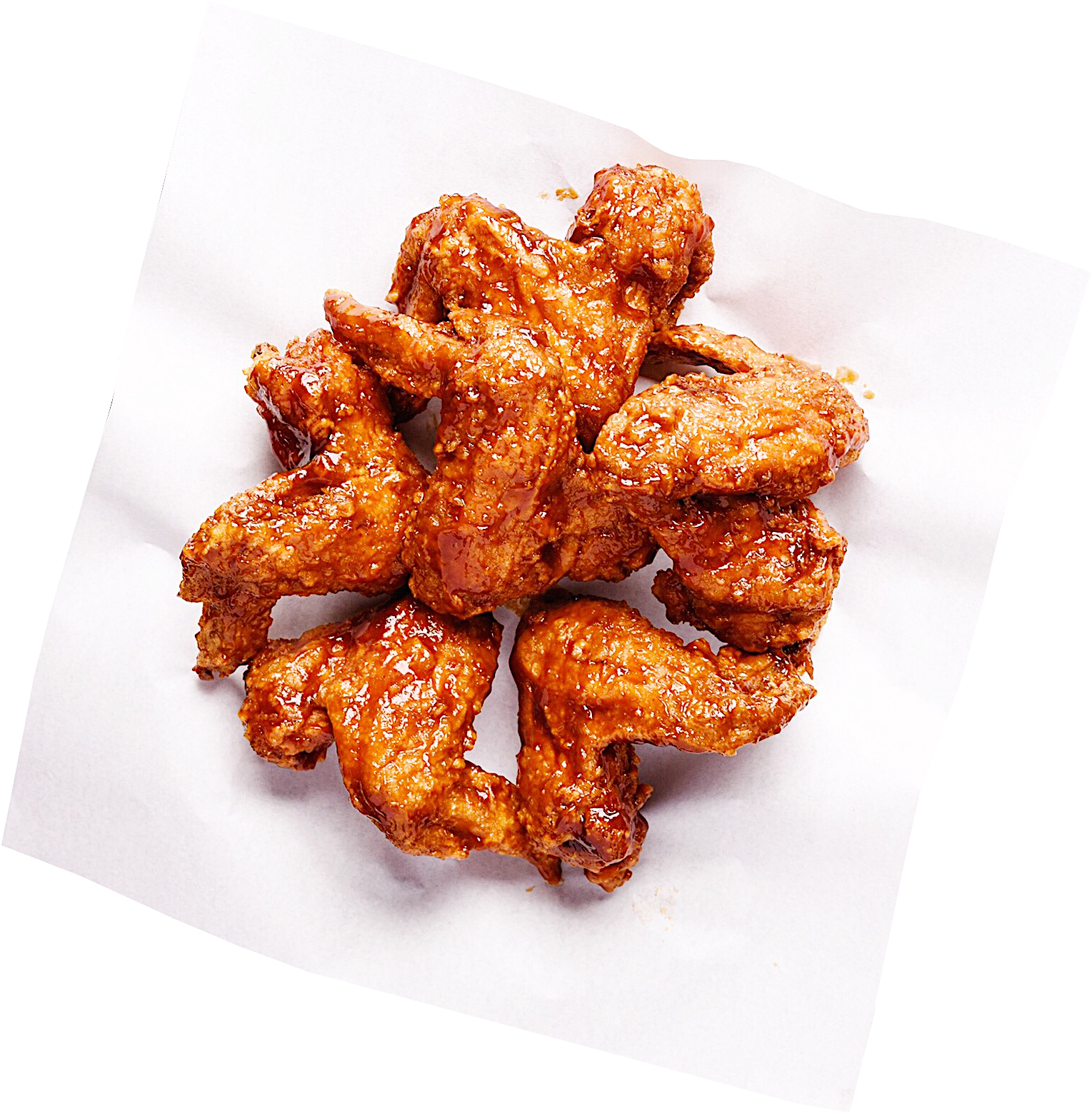 Saucy Chicken Wings Top View