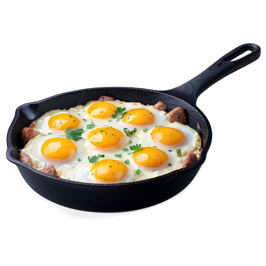 Sausage And Eggs Skillet Png Oqq84