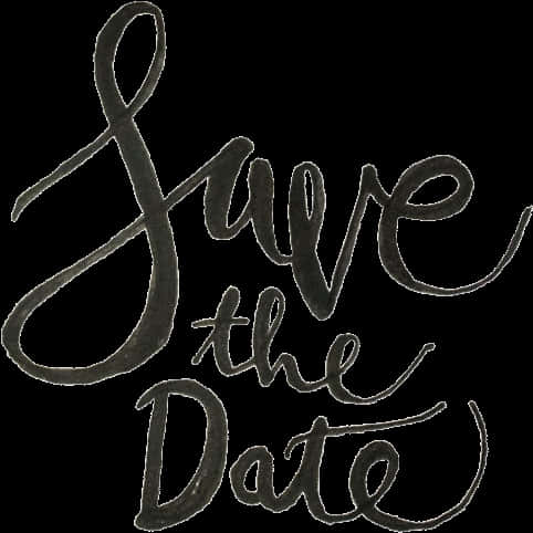 Save The Date_ Calligraphy