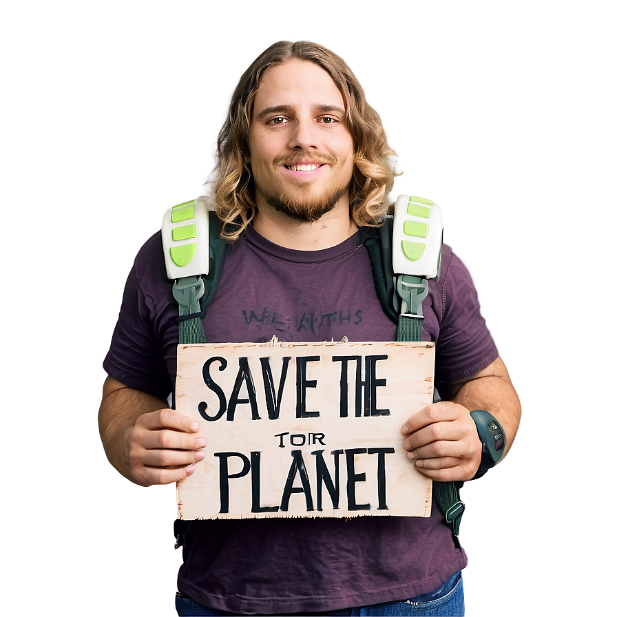 Save The Planet Picket Sign Png 06212024