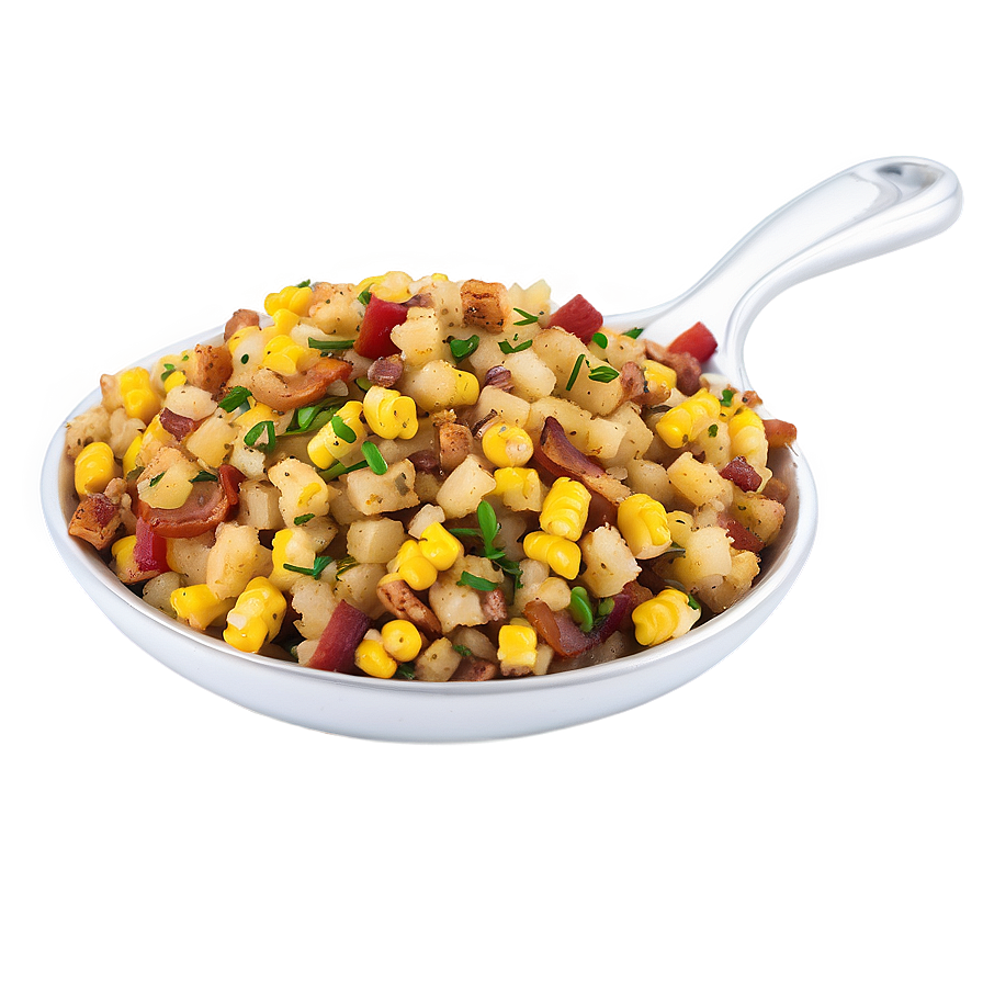 Savory Corn And Bacon Stuffing Png Hsa97