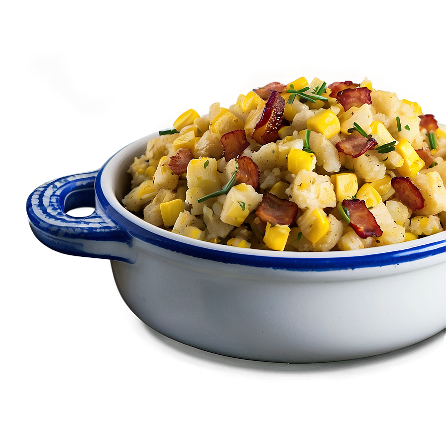 Savory Corn And Bacon Stuffing Png Wyk