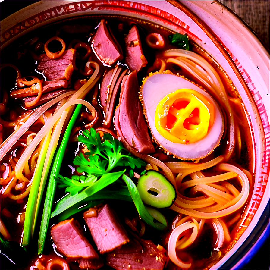 Savory Pork Ramen Png 48