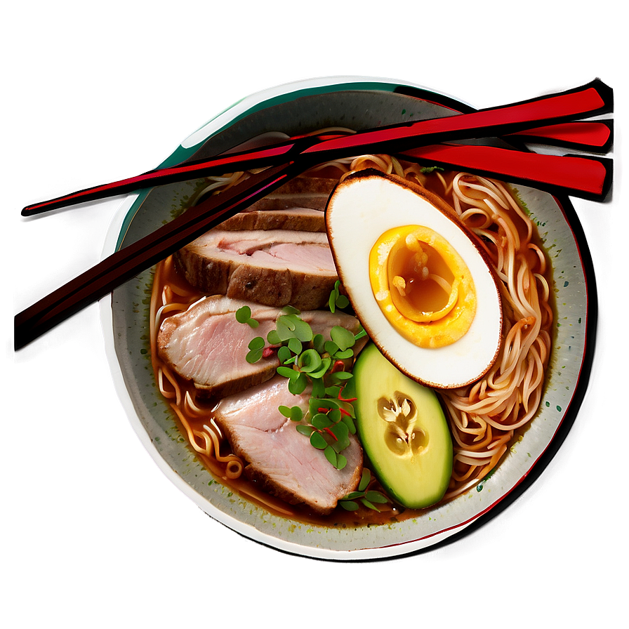 Savory Pork Ramen Png Ute