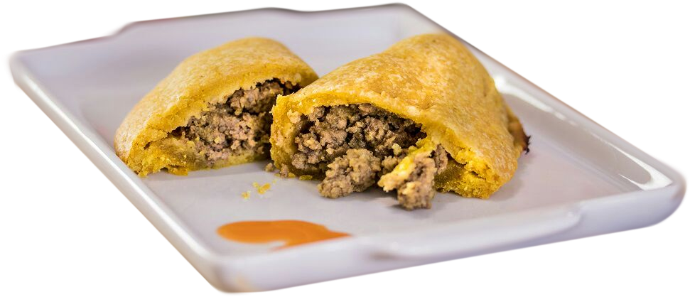 Savory Stuffed Pastry Halved