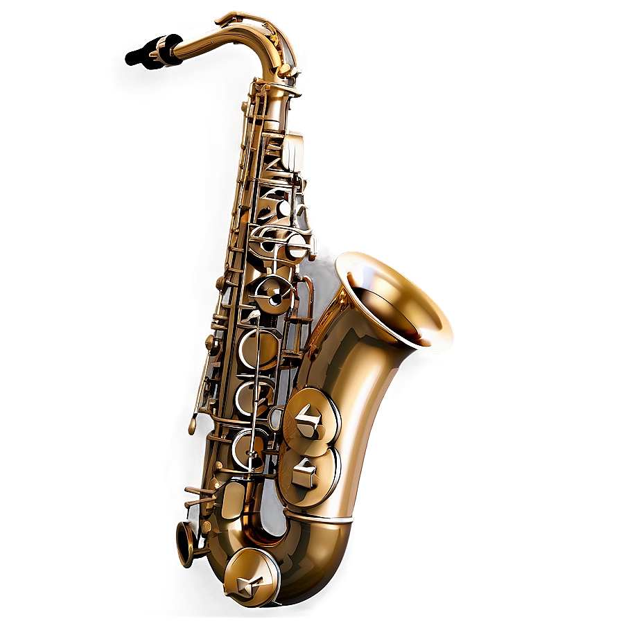 Saxophone In Nature Png Aio