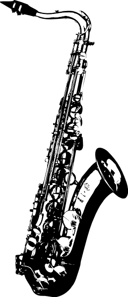 Saxophone Silhouette Art