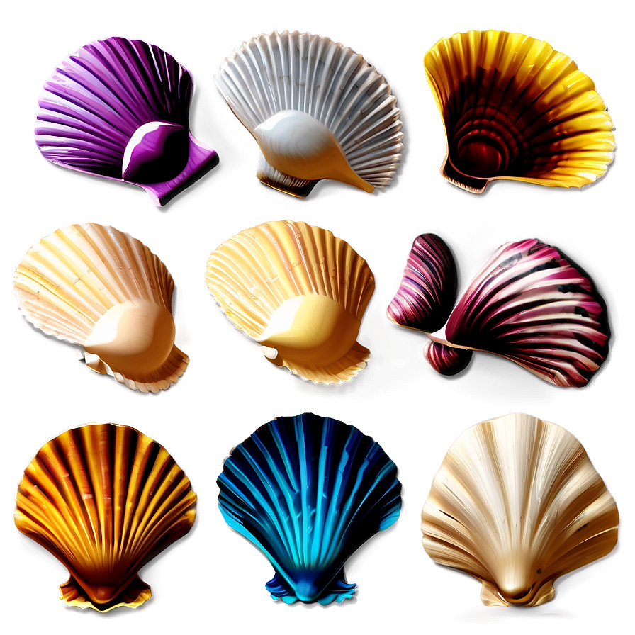 Scallop Shells Collection Png 18