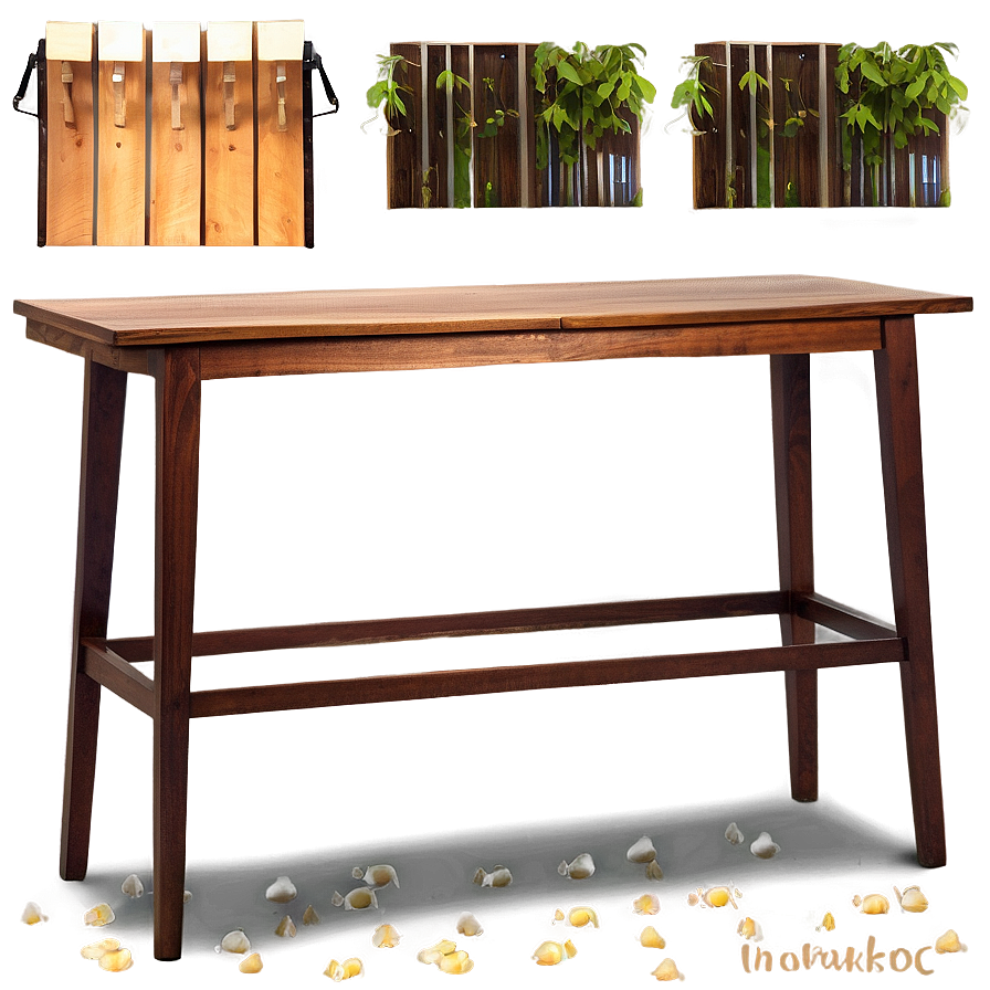 Scandinavian Style Bar Table Png 06282024