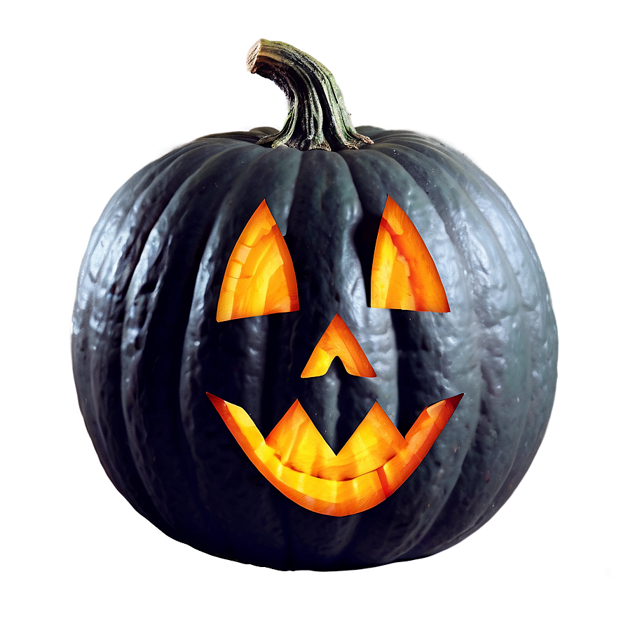 Scary Black Pumpkin Face Png 70