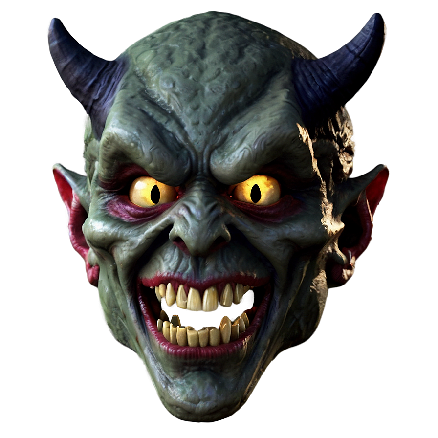 Scary Devil Head Png 05232024