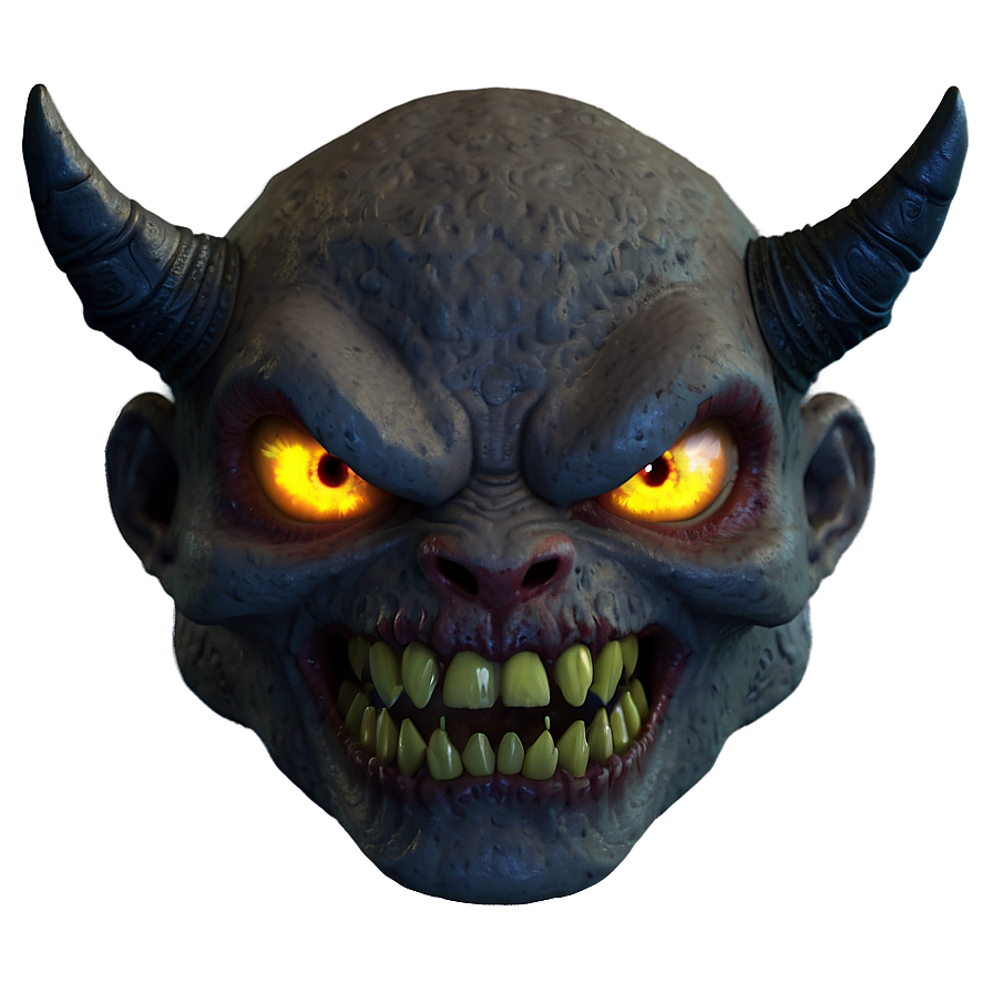 Scary Devil Head Png 32