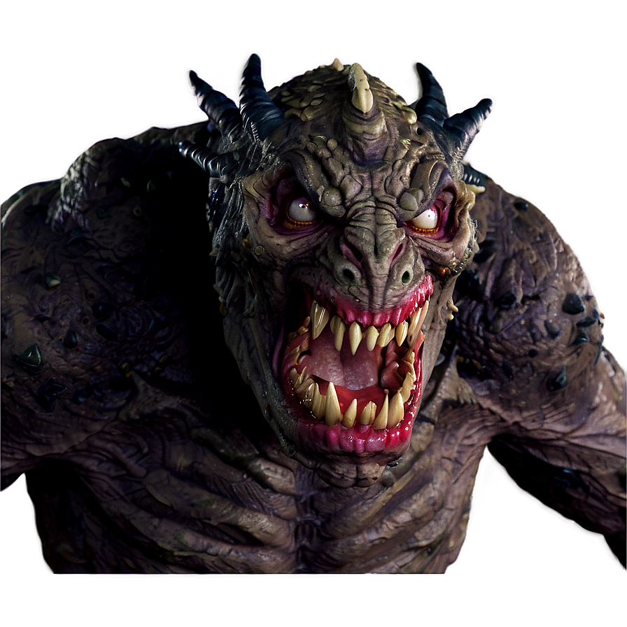 Scary Monster Close-up Png 47