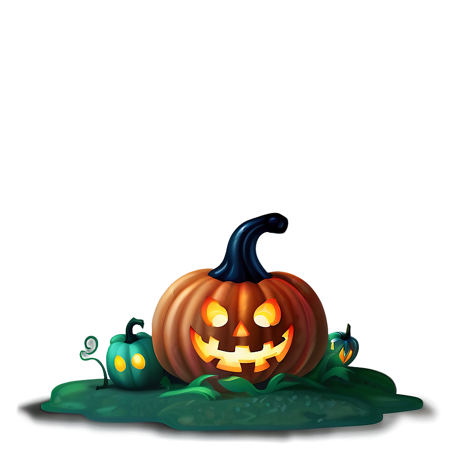 Scary Pumpkin Monster Png 11