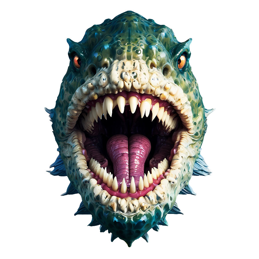 Scary Sea Monster Teeth Png 25