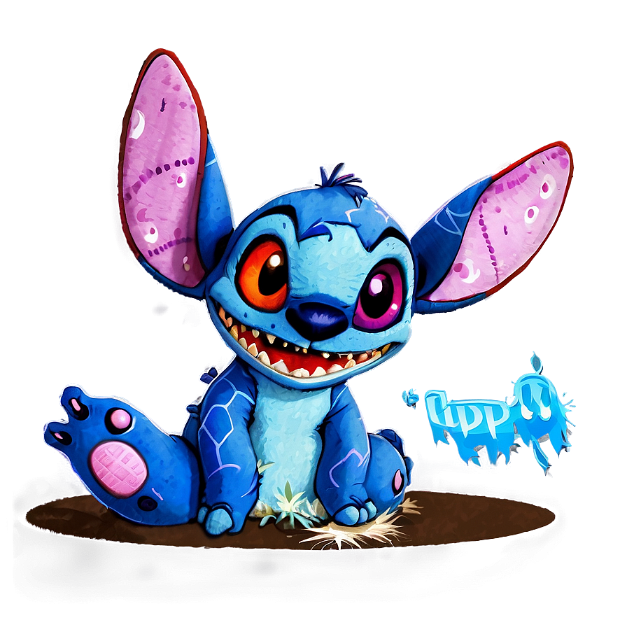 Scary Stitch Halloween Png Hte29