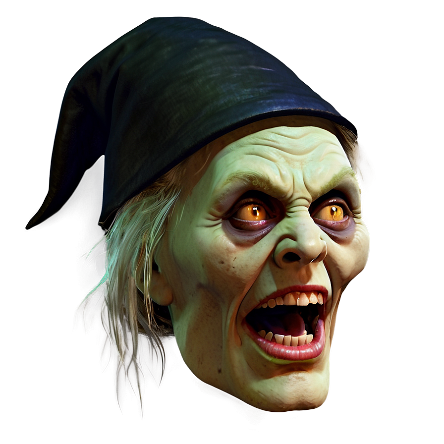 Scary Witch Face Png Cwy