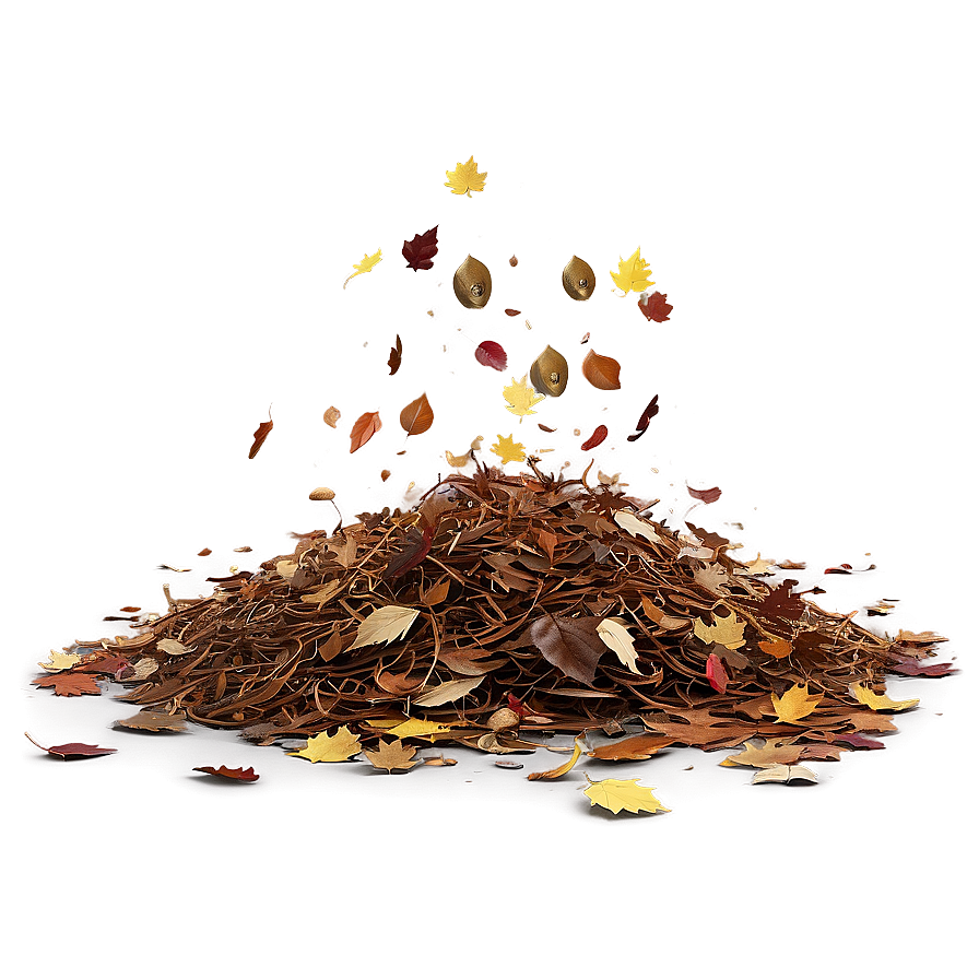 Scattered Leaves Heap Png 58