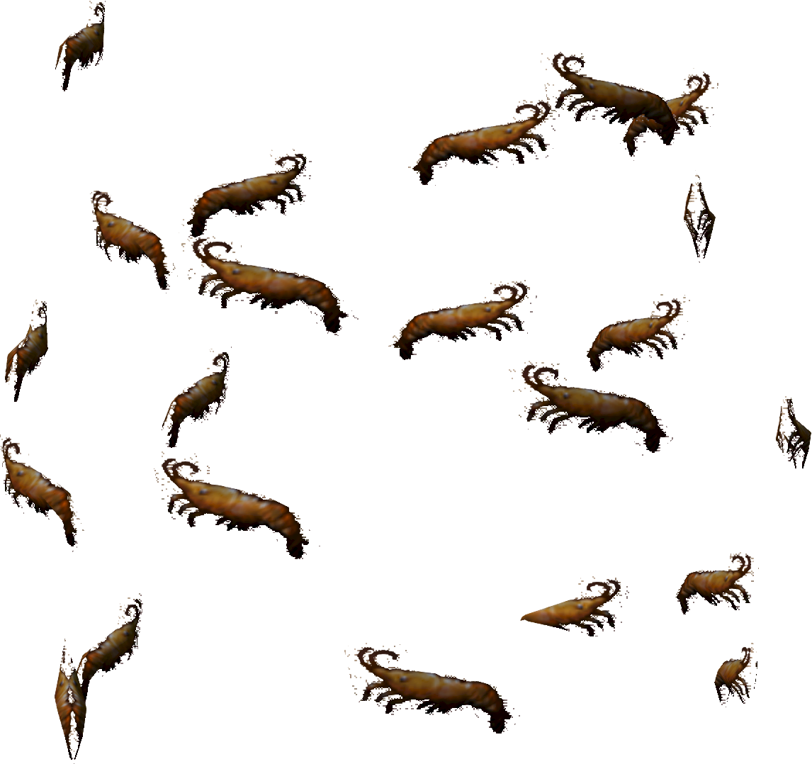 Scattered Shrimp Pattern