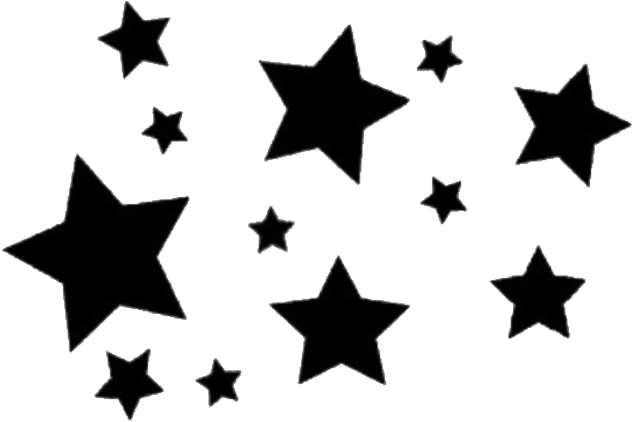 Scattered Stars Transparent Background