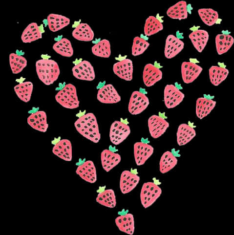 Scattered Strawberries Pattern