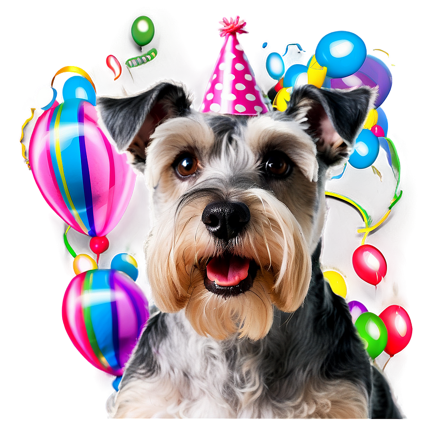 Schnauzer Birthday Party Png Ceb