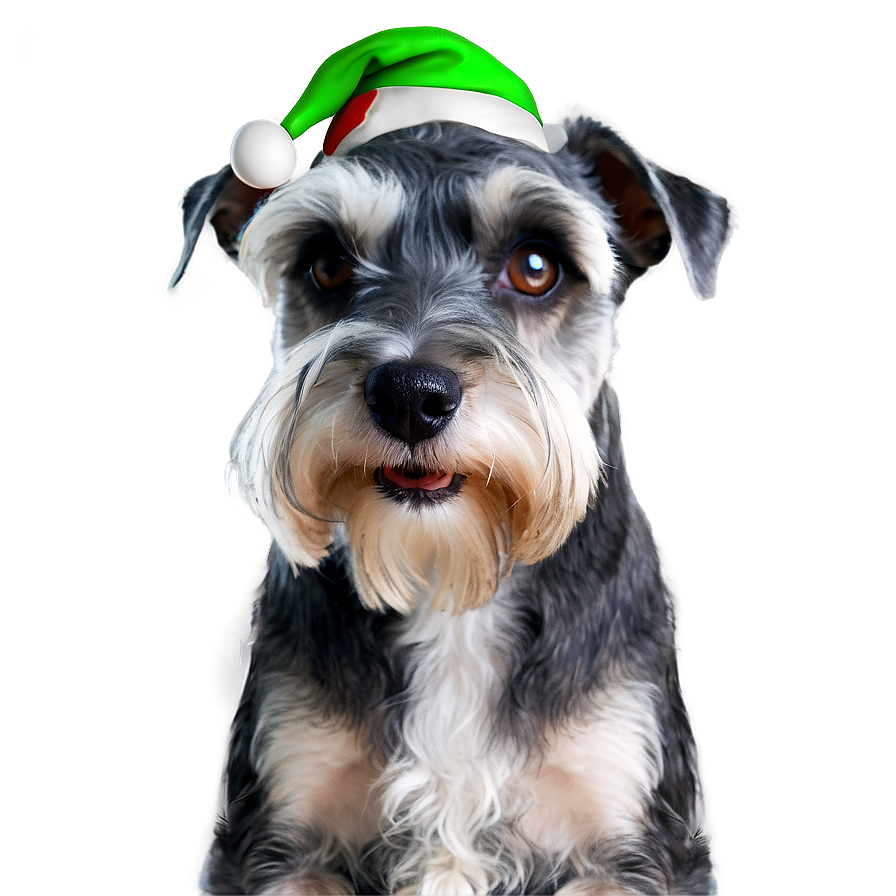 Schnauzer Holiday Greeting Png 18