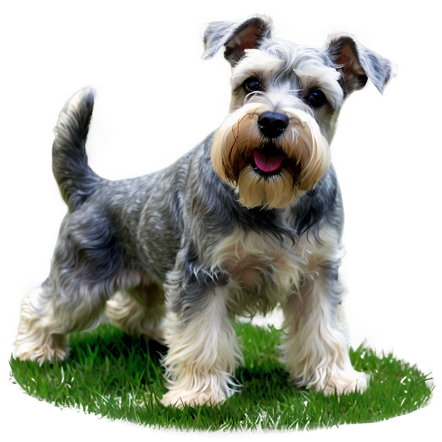 Schnauzer In Grass Png 93