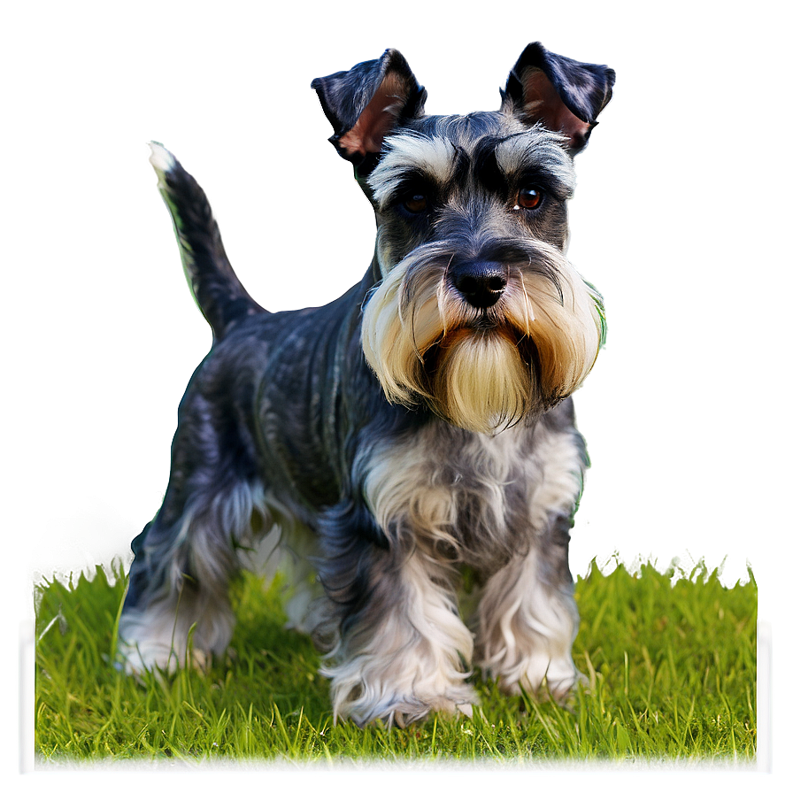 Schnauzer In Grass Png Nvo