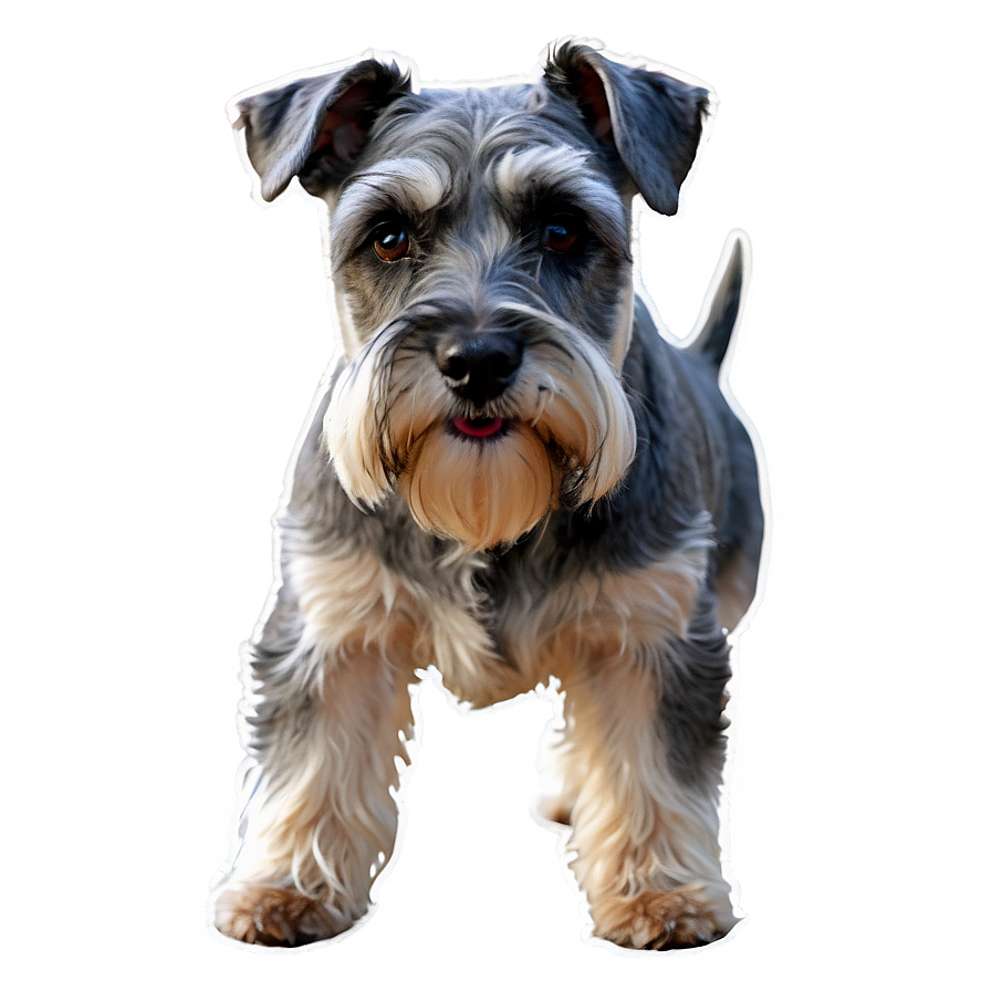 Schnauzer Watercolor Art Png Mbr