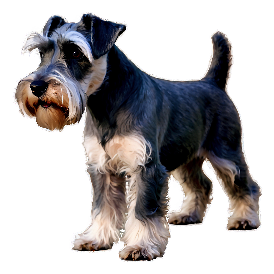 Schnauzer Watercolor Art Png Pnl31