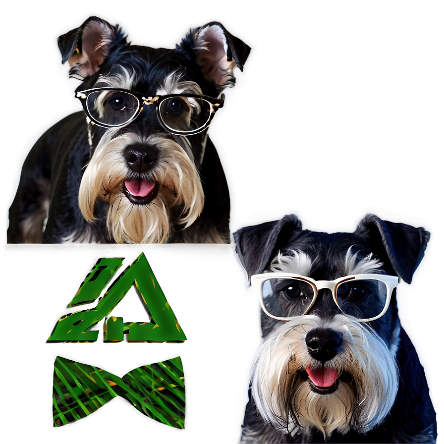 Schnauzer With Glasses Png Xtl33