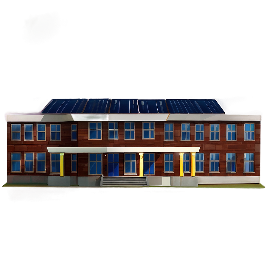 School Building Cartoon Png 4