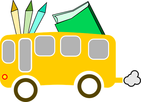 School Bus Cartoon Graphic