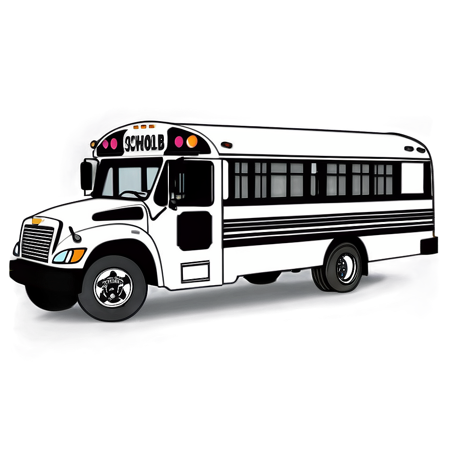 School Bus Outline Png 06282024